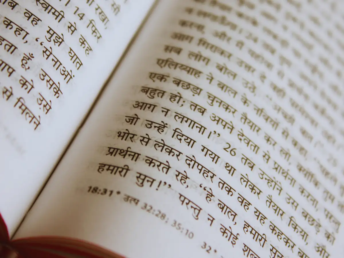 Hindi language pattern