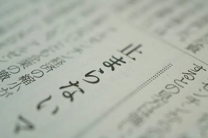 Japanese language pattern